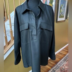 NWT Banana Republic Black Cotton Canvas Tunic